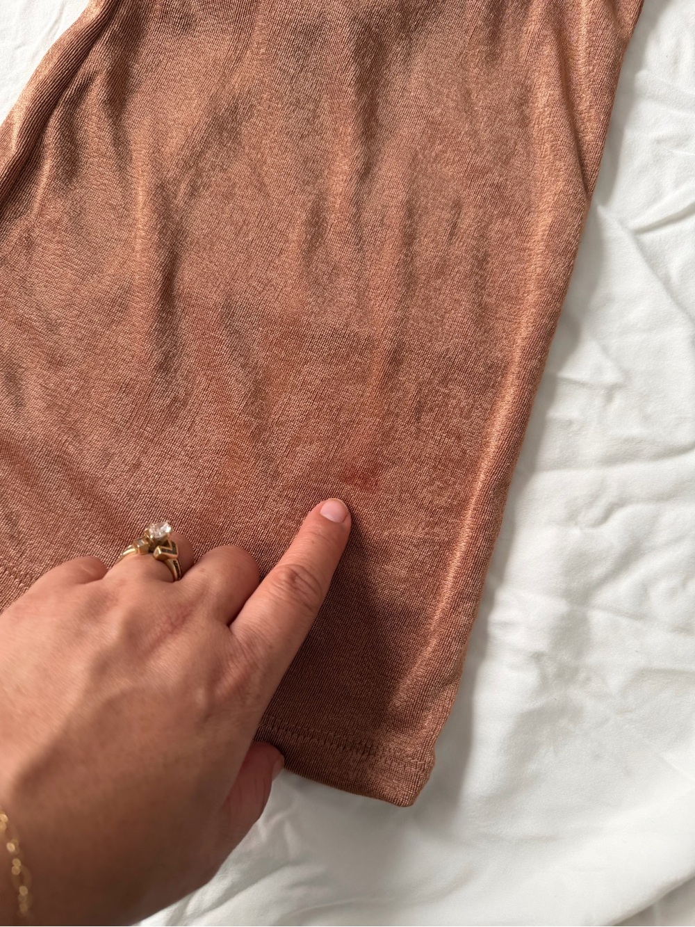 Rusty Copper Flared Lounge Pants - Picture 3 of 6